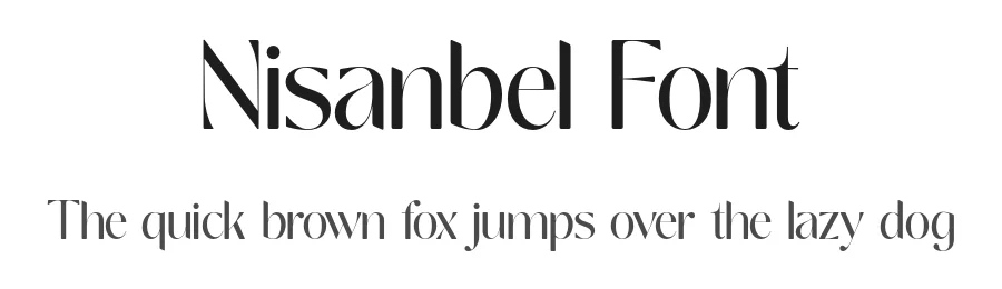 Nisanbel Font by Pista Mova β Sans Serif Font