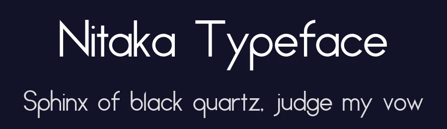 Nitaka Typeface by NaoyaHirooka — Sans Serif Font — thumbnail 2