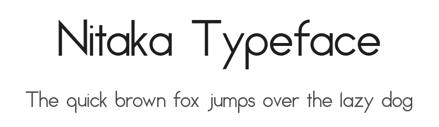 Nitaka Typeface by NaoyaHirooka — Sans Serif Font