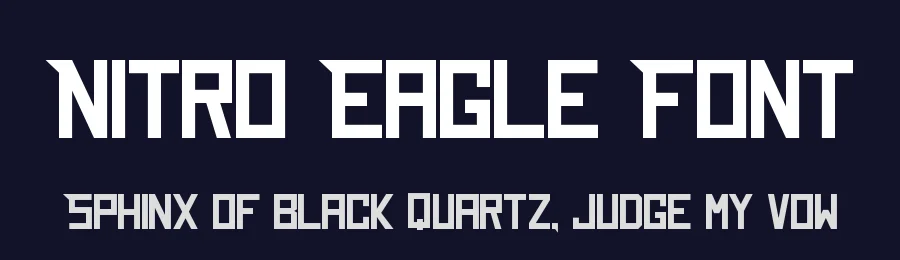 Nitro Eagle Font by Cikareotype — Display Font — thumbnail 2