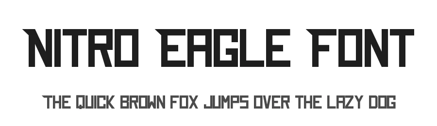 Nitro Eagle Font by Cikareotype — Display Font