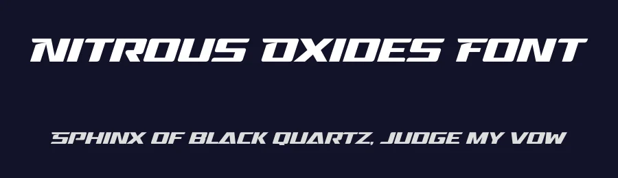 Nitrous Oxides Font by Gassstype — Display Font — thumbnail 2