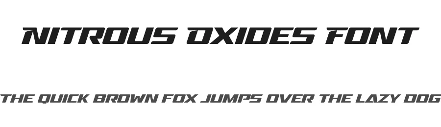 Nitrous Oxides Font by Gassstype — Display Font