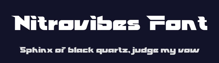 Nitrovibes Font by Rahagita Studio — Display Font — thumbnail 2