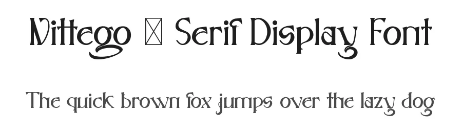 Nittego – Serif Display Font by Dhabee Studio — Display Font