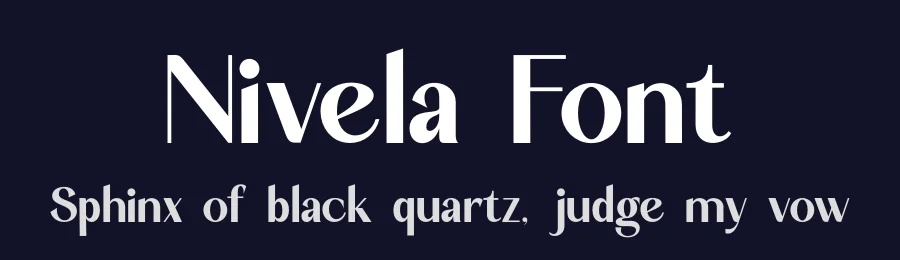 Nivela Font by Rafis Type — Decorative Font — thumbnail 2