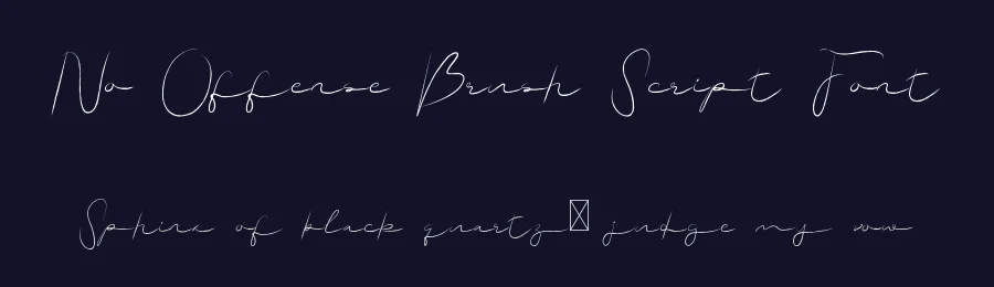 No Offense Brush Script Font by edricstudio — Script Handwritten Font — thumbnail 2