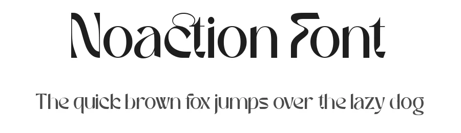 Noaction Font by Fontliner — Display Font