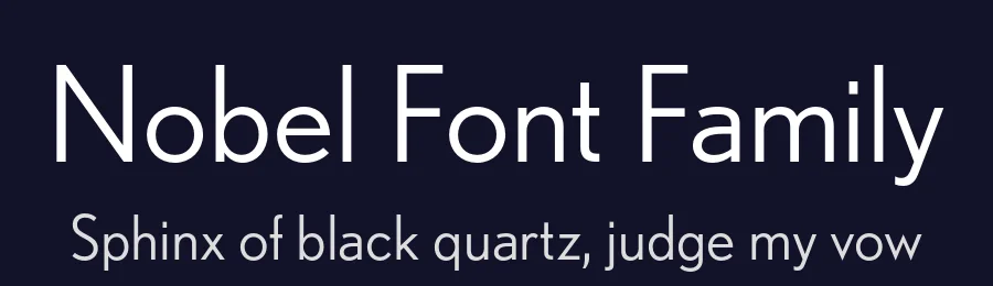 Nobel Font Family by Frerejones — Sans Serif Font — thumbnail 2