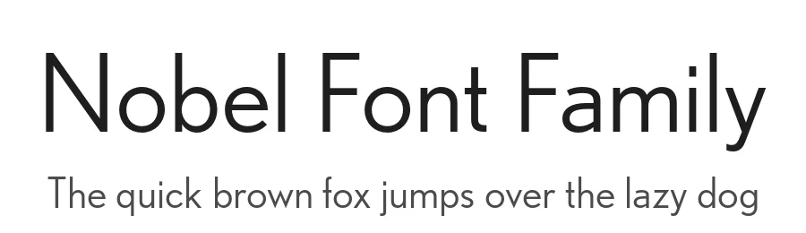 Nobel Font Family by Frerejones — Sans Serif Font