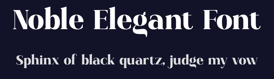 Noble Elegant Font by roomspace.cl — Display Font — thumbnail 2
