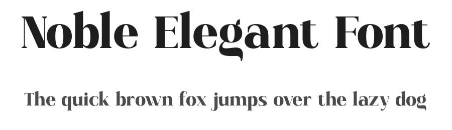 Noble Elegant Font by roomspace.cl — Display Font