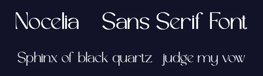 Nocelia – Sans Serif Font by FlawlessAndCo — Decorative Font — thumbnail 2