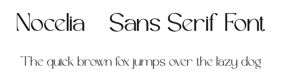 Nocelia – Sans Serif Font by FlawlessAndCo — Decorative Font