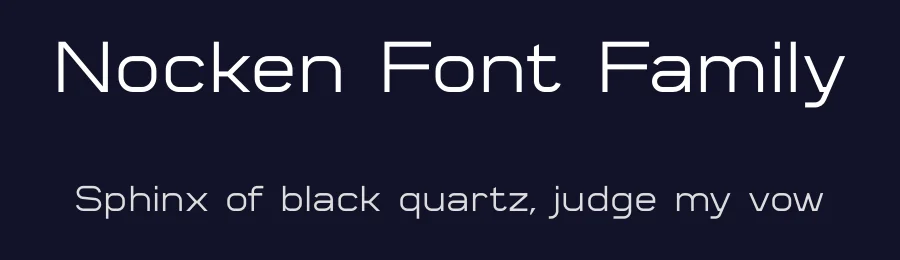 Nocken Font Family by Skillyas Studio — Sans Serif Font — thumbnail 2