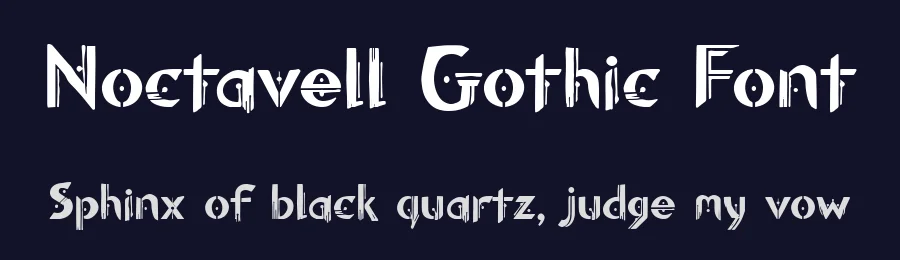 Noctavell Gothic Font by letterhanna — Decorative Font — thumbnail 2