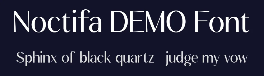 Noctifa DEMO Font by Ragamkata — Display Font — thumbnail 2