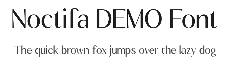 Noctifa DEMO Font by Ragamkata — Display Font
