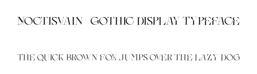 Noctisvain – Gothic Display Typeface by Inviline — Display Font