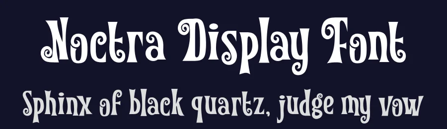 Noctra Display Font by PutraCetol Studio — Display Font — thumbnail 2