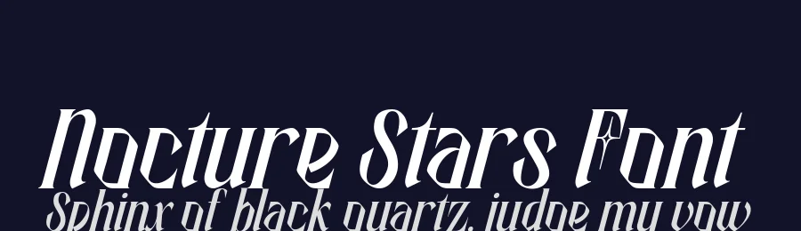 Nocture Stars Font by alit design — Blackletter Font — thumbnail 2