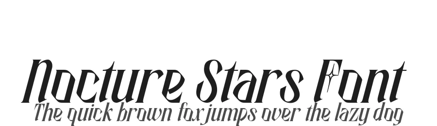 Nocture Stars Font by alit design — Blackletter Font