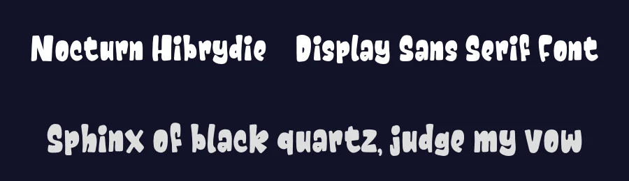 Nocturn Hibrydie – Display Sans Serif Font by Lettermine — Sans Serif Font — thumbnail 2