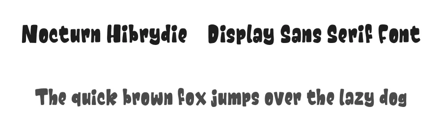 Nocturn Hibrydie – Display Sans Serif Font by Lettermine — Sans Serif Font
