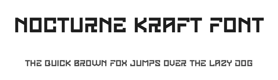 Nocturne Kraft Font by albert_kalingga — Display Font