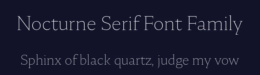 Nocturne Serif Font Family by Borutta Group — Serif Font — thumbnail 2