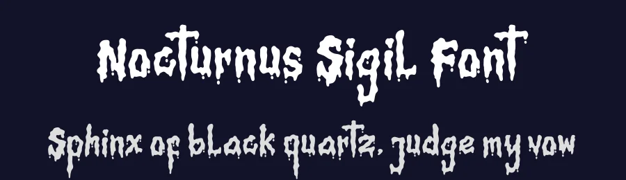 Nocturnus Sigil Font by Denustudios — Display Font — thumbnail 2