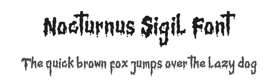 Nocturnus Sigil Font by Denustudios — Display Font