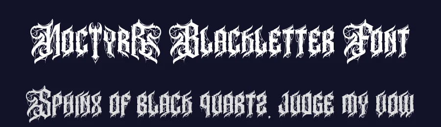 Noctyrr Blackletter Font by letterara — Blackletter Font — thumbnail 2