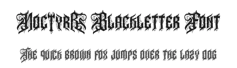 Noctyrr Blackletter Font by letterara — Blackletter Font