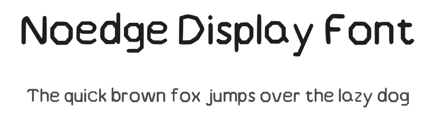 Noedge Display Font by doweuia — Script Handwritten Font
