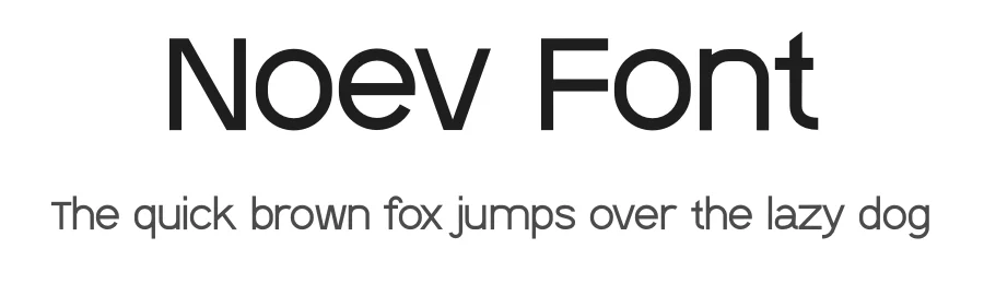 Noev Font by freeject.net Design — Sans Serif Font