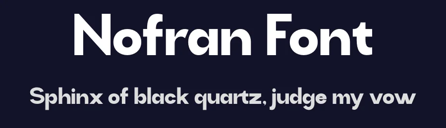 Nofran Font by MaikoHatta — Sans Serif Font — thumbnail 2