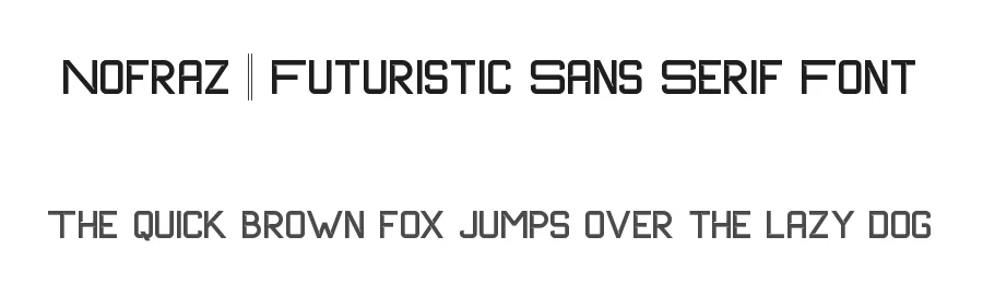 Nofraz || Futuristic Sans Serif Font by ErmediaStudio — Display Font