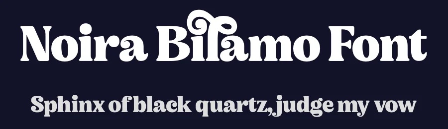 Noira Bilamo Font by timelesstype.co — Display Font — thumbnail 2