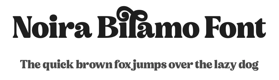 Noira Bilamo Font by timelesstype.co — Display Font