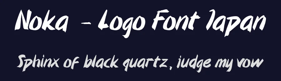 Noka – Logo Font Japan by WAPtype — Script Handwritten Font — thumbnail 2