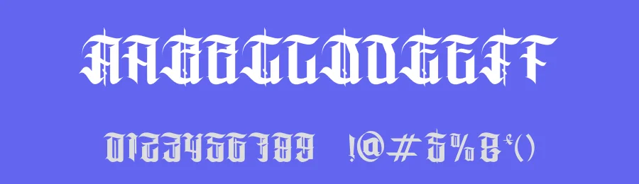 Nokrusa Font by Dhabee — Blackletter Font — thumbnail 3