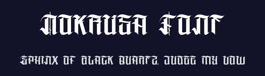 Nokrusa Font by Dhabee — Blackletter Font — thumbnail 2