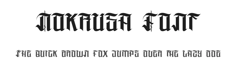 Nokrusa Font by Dhabee — Blackletter Font