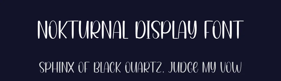 Nokturnal Display Font by andikastudio — Display Font — thumbnail 2