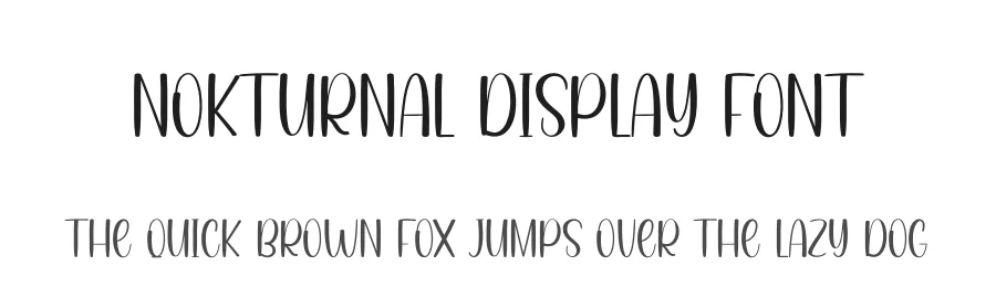 Nokturnal Display Font by andikastudio — Display Font