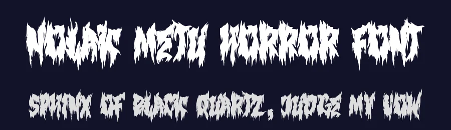 NOLAK METU Horror Font by GFRcreative — Decorative Font — thumbnail 2