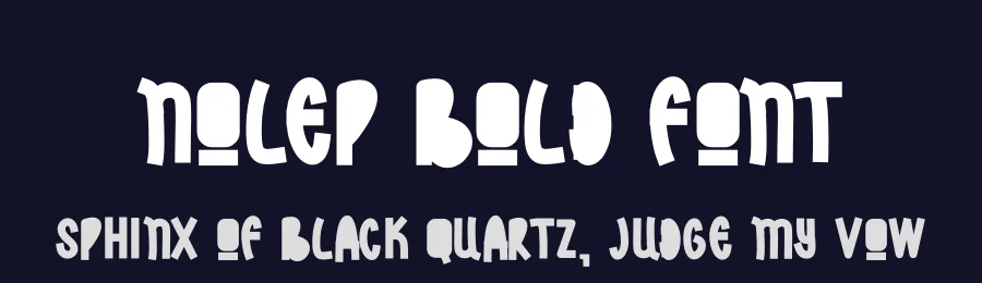 Nolep Bold Font by futuristypestudio — Display Font — thumbnail 2