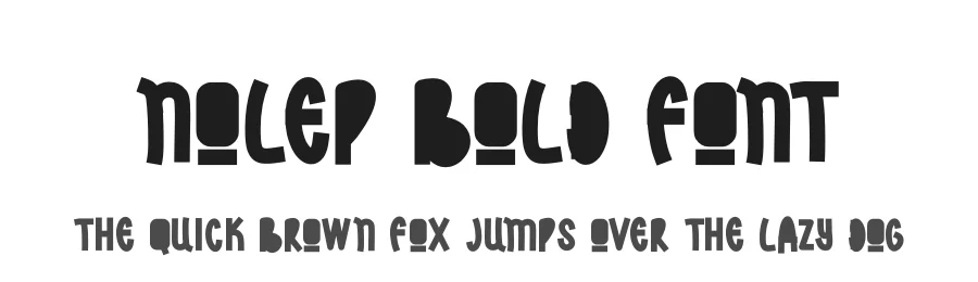 Nolep Bold Font by futuristypestudio — Display Font