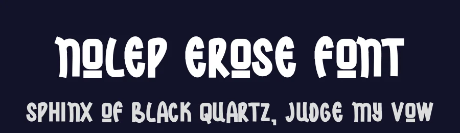 Nolep Erose Font by futuristypestudio — Display Font — thumbnail 2
